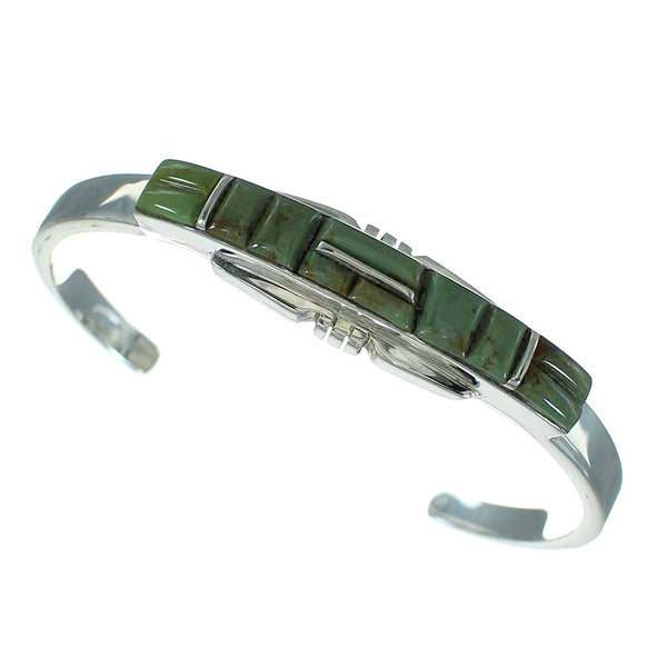 Southwestern Turquoise Sterling Silver Cuff Bracelet AX78281